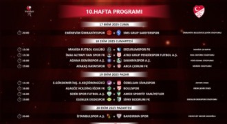 1. Lig'de 10 - 14. hafta programları açıklandı